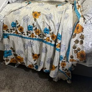 NWT darn good yarn Sari silk ankle length goddess wrap